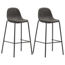 vidaXL Barstoelen 6 st stof zwart