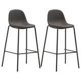 vidaXL Barstoelen 6 stof noir