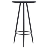 vidaXL Bartafel 60x107,5 cm MDF zwart