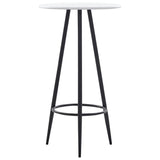 vidaXL Bartafel 60x107,5 cm MDF zwart