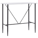 vidaXL Bartafel 120x60x110 cm MDF zwart