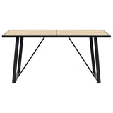 vidaXL Eettafel 120x60x75 cm MDF eikenkleurig