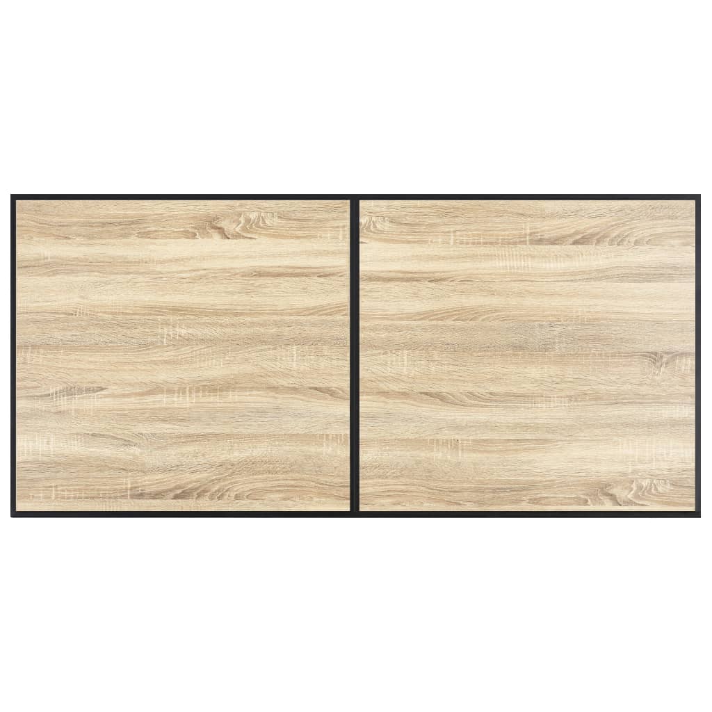 vidaXL Eettafel 120x60x75 cm MDF eikenkleurig