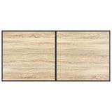 vidaXL Eettafel 120x60x75 cm MDF eikenkleurig