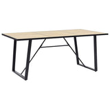 vidaXL Eettafel 120x60x75 cm MDF eikenkleurig