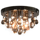 vidaXL Plafondlamp kroonluchterontwerp kristal chroom