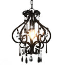 vidaXL Plafondlamp met kralen rond E14 wit