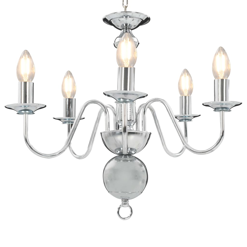 vidaXL Chandelier 5xE14 antique white