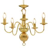 vidaXL Chandelier 5xE14 antique white