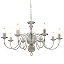 vidaXL Chandelier 8xE14 silver