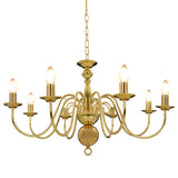 vidaXL Chandelier 8xE14 silver