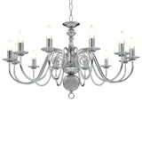 vidaXL Chandelier 12xE14 antique white