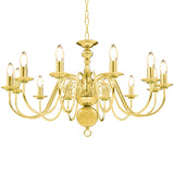 vidaXL Chandelier 12xE14 antique white