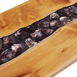 vidaXL Salontafel 100x50x40 cm massief teakhout en polyresin