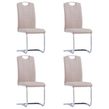 vidaXL Eetkamerstoelen 4 st art noir