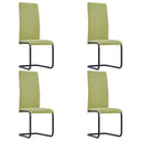 vidaXL Dining Chairs 4 pcs fabric green