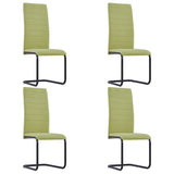 vidaXL Dining Chairs 4 pcs fabric green