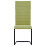 vidaXL Dining Chairs 4 pcs fabric green