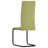 vidaXL Dining Chairs 4 pcs fabric green