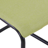 vidaXL Dining Chairs 4 pcs fabric green