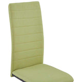 vidaXL Dining Chairs 4 pcs fabric green