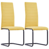 vidaXL Dining Chairs 4 pcs fabric green