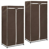 vidaXL Kledingkast 75x50x160 cm zwart
