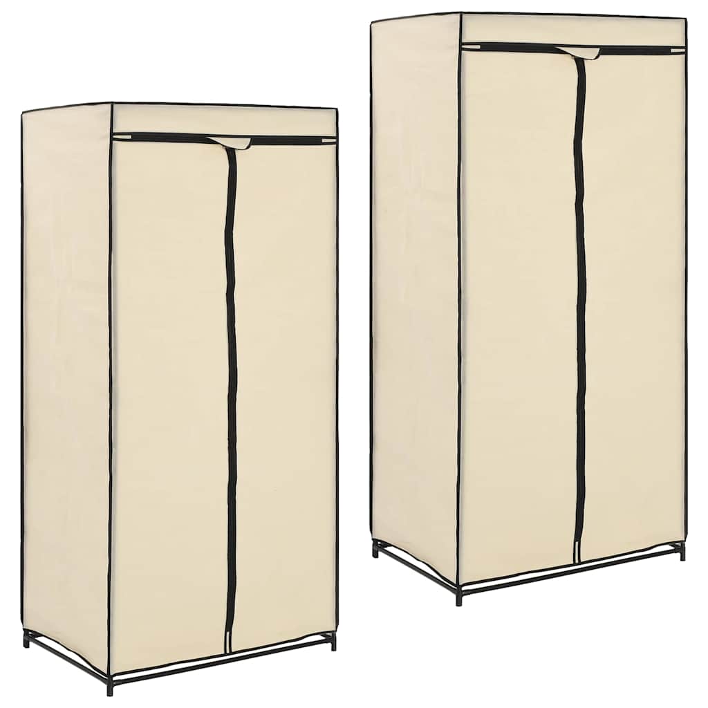 vidaXL Kledingkast 75x50x160 cm zwart