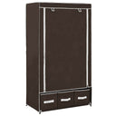 vidaXL Kledingkast 87x49x159 cm stof zwart