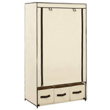 vidaXL Kledingkast 87x49x159 cm stof zwart