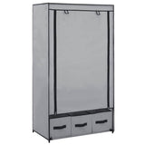vidaXL Kledingkast 87x49x159 cm stof zwart