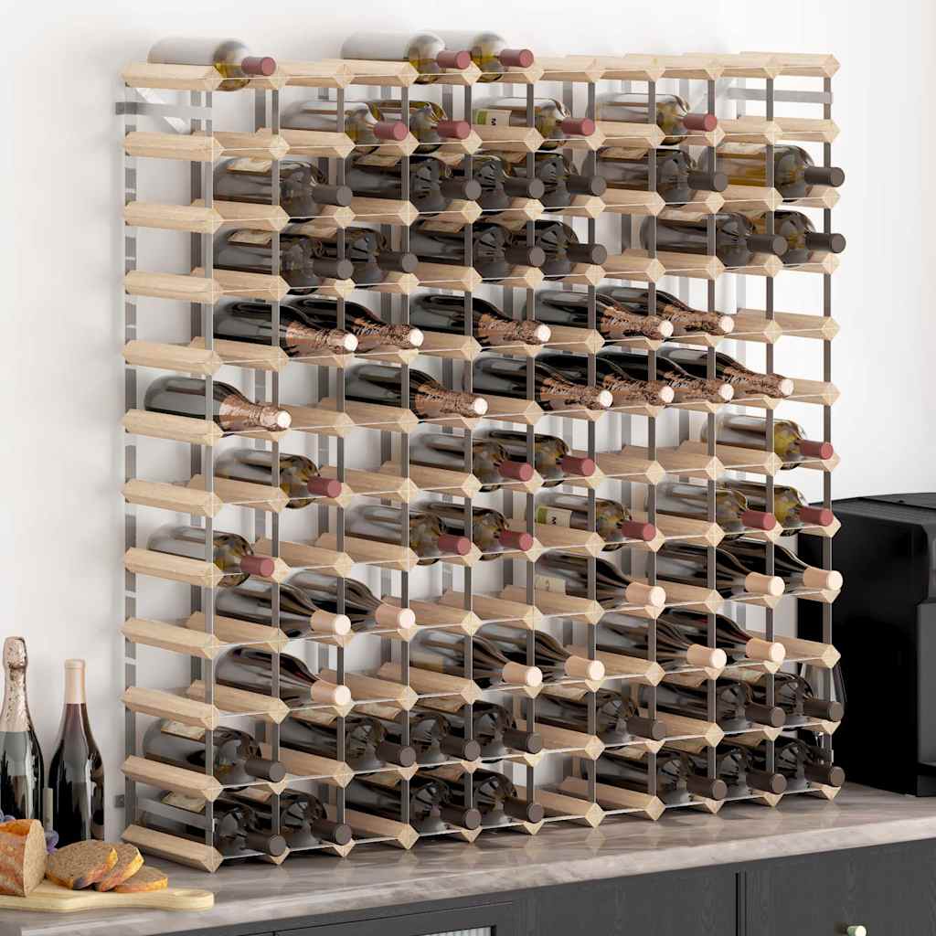 vidaXL Wine Rack for 12 Bottles Solid Pine Wood