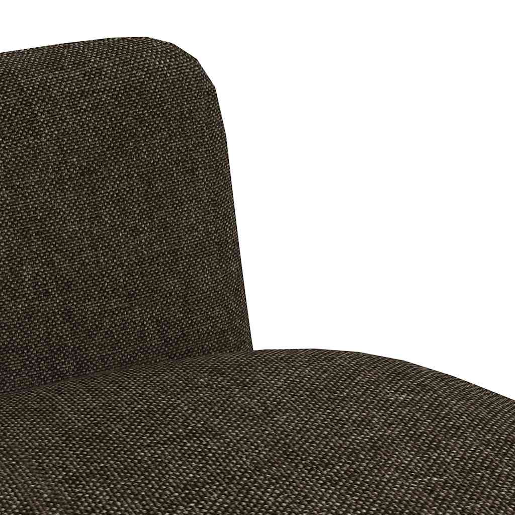 vidaXL Dining Chairs 2 pcs fabric brown