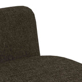 vidaXL Dining Chairs 2 pcs fabric brown