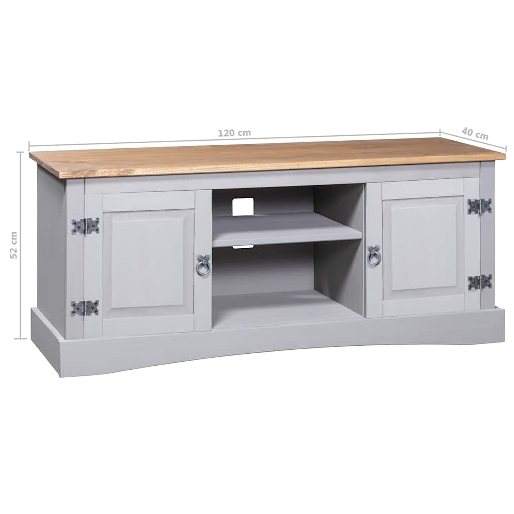 vidaXL Tv-meubel Mexicaans grenenhout Corona-stijl 120x40x52 cm
