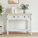 vidaXL Wandtafel Mexicaans grenenhout Corona-stijl 93x34,5x73 cm