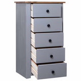 vidaXL Dressoir Panama Range 46x40x89 cm grenenhout