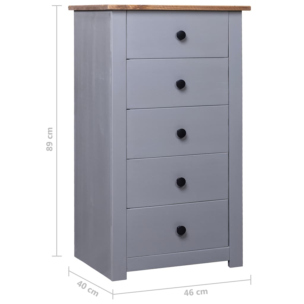 vidaXL Dressoir Panama Range 46x40x89 cm grenenhout