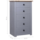 vidaXL Dressoir Panama Range 46x40x89 cm grenenhout