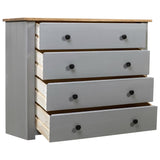 vidaXL Bijzetkast Panama Range 80x40x73 cm grenenhout