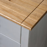 vidaXL Bijzetkast Panama Range 80x40x73 cm grenenhout