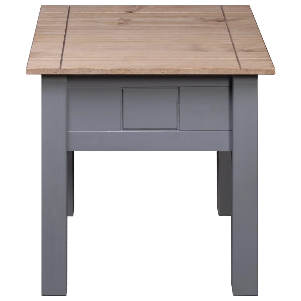 vidaXL Nachtkastje Panama Range 50,5x50,5x52,5 cm grenenhout grijs