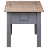 vidaXL Nachtkastje Panama Range 50,5x50,5x52,5 cm grenenhout grijs