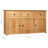 vidaXL Sideboard Panama Range 135x40x80 cm solid pine wood