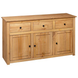 vidaXL Sideboard Panama Range 135x40x80 cm solid pine wood
