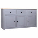 vidaXL Sideboard Panama Range 135x40x80 cm solid pine wood