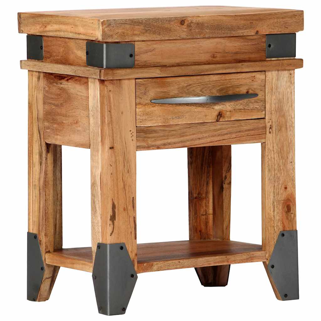 vidaXL Nightstand 40x30x51 cm solid acacia wood