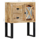 vidaXL Dressoir 80x30x76 cm massief mangohout