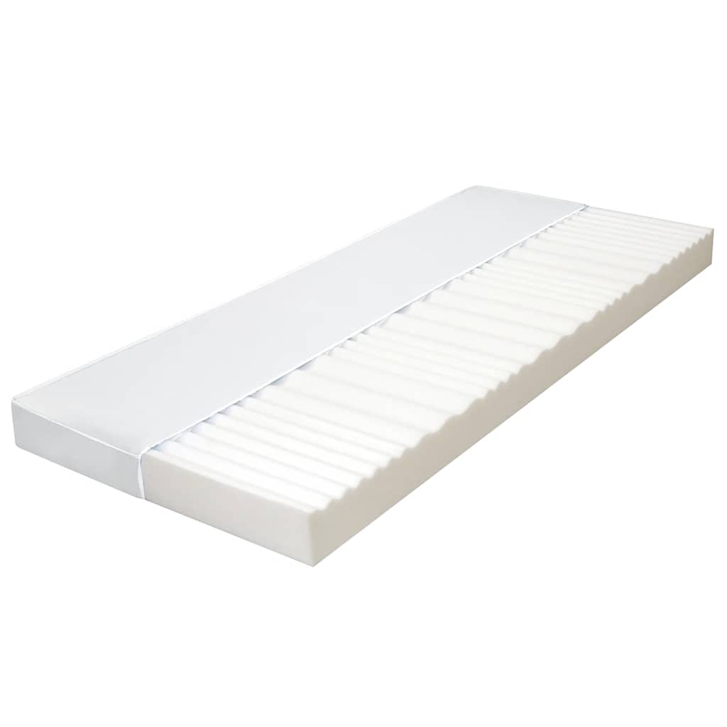 vidaXL Matras 7 Zone 10 cm PU-schuim H2 H3 80x200 cm