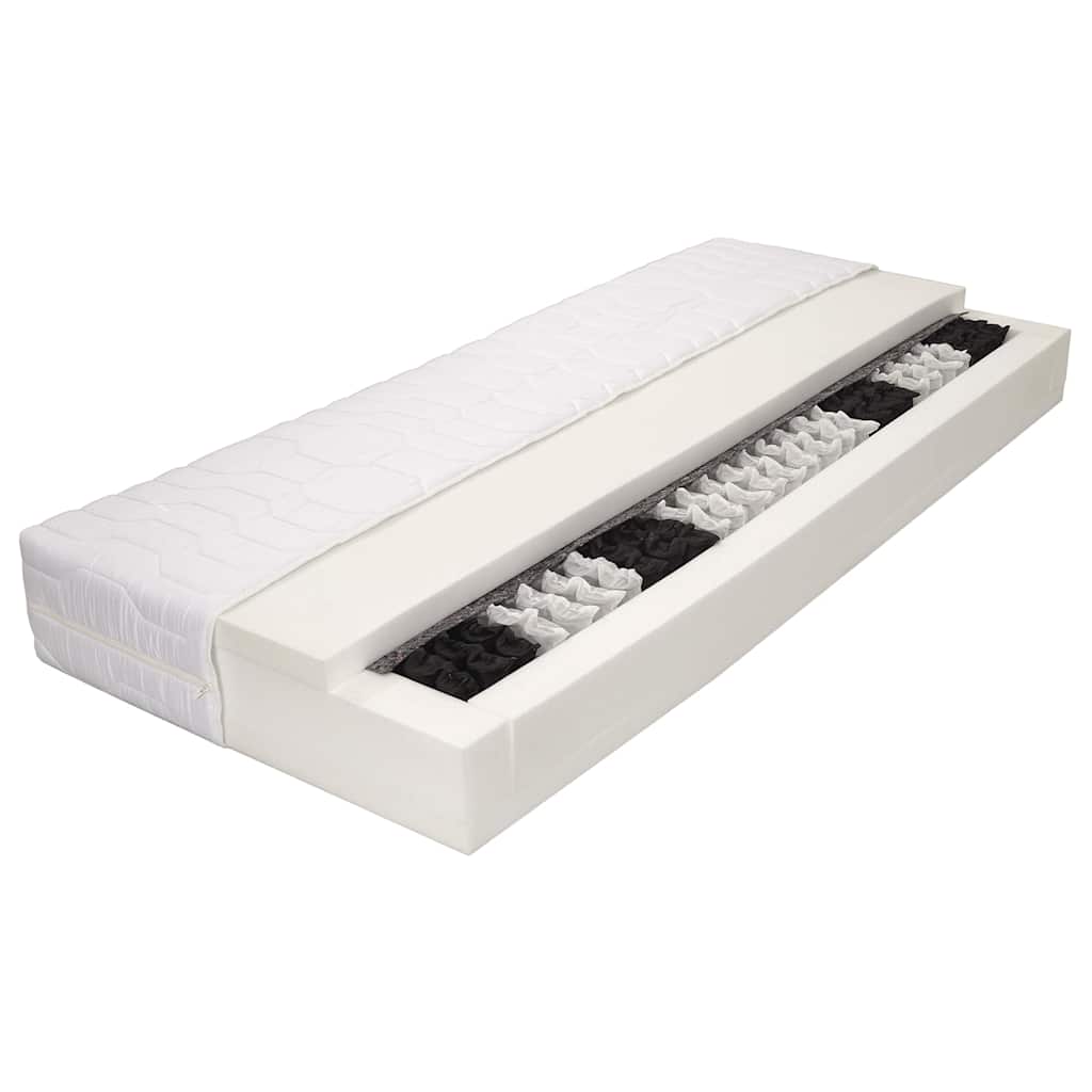 vidaXL Matras 7 Zone 20 cm pocketvering H3 80x200 cm